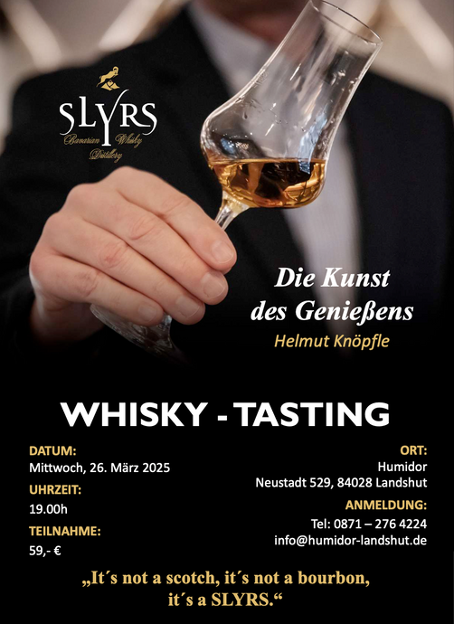 Bayerisches Whisk(e)y - Tasting mit SLYRS & Helmut Knöpfle