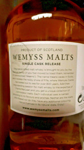 Wemyss North British Single Grain Scotch Whisky 9 Jahre 64,8 % vol. - 0,7 Liter