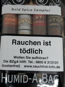 KRISTOFF - ROBUSTO  Fresh-Pack - 4 verschiedene Zigarren - Bold Spice Sampler