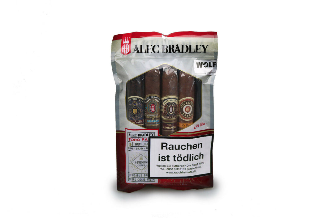 Alec Bradley  - TORO  Fresh  Pack mit  4 verschiedenen Zigarren