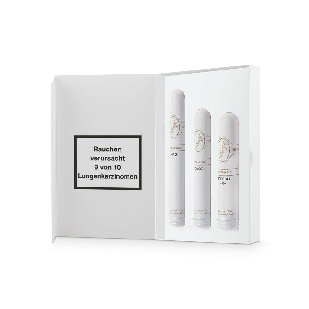 Davidoff Tubos Selection - drei Zigarren einzeln im Tubo verpackt - Geschenk-Set